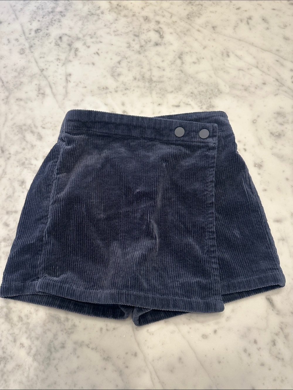 Mango- Girls Navy Blue Corduroy Skort- Size- 5-6